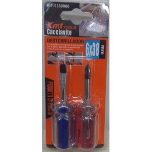 Kmt Tools 9369060 Σετ Κατσαβίδια Νάνος 2 τεμαχίων 6x38mm 