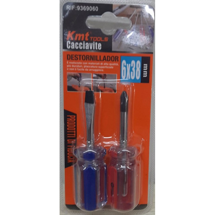 Kmt Tools 9369060 Σετ Κατσαβίδια Νάνος 2 τεμαχίων 6x38mm