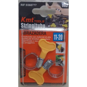 Kmt Tools 9368777 Σετ Σφιγκτήρες Λαστιχοσωλήνα με Πεταλούδα 11-20mm 2 τεμαχίων