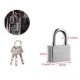 Kmt Tools 6314653 Λουκέτο Ασφαλείας Πέταλο Ασημί με 3 Κλειδιά 40mm