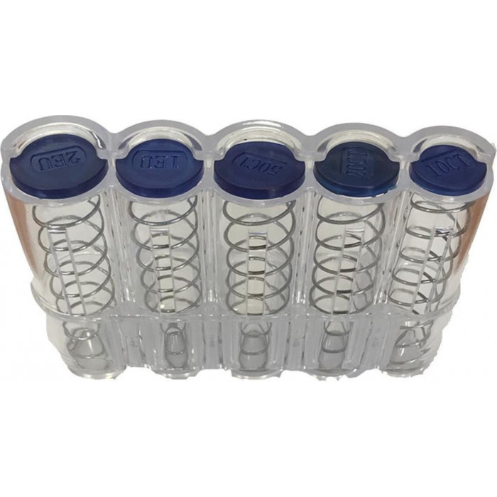 Πλαστική Κερματοθήκη Φορητή με 5 Θέσεις 13x8.3cm G2694