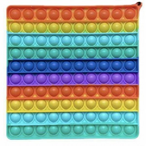 Pop It Fidget Γίγας Τετράγωνο Πολύχρωμο 19x1.5x19εκ.