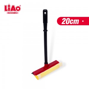 Liao B130026 Καθαριστής Τζαμιών με Κοντάρι Μαύρος 20x8x40εκ.