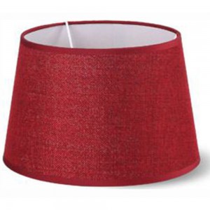 Καπέλο Φωτιστικού Υφασμάτινο Κόκκινο 23x17x15εκ. E14/27 Ø 3/4cm 