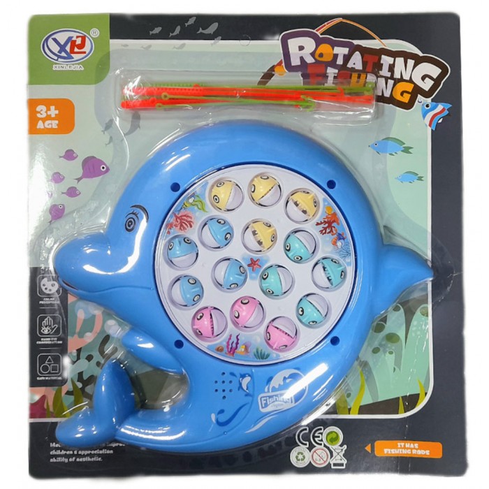 Επιτραπέζιο Παιχνίδι Fishing Game για 2 Παίκτες 3+ Ετών Γαλάζιο