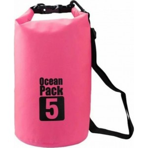 Ocean Pack Στεγανός Σάκος Ώμου με Χωρητικότητα 5 Λίτρων Ροζ