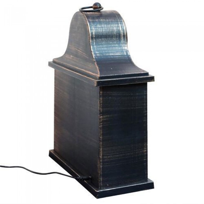 Διακοσμητικό Φωτιστικό Τζάκι Led με Ρολόι 39x14x30.5cm