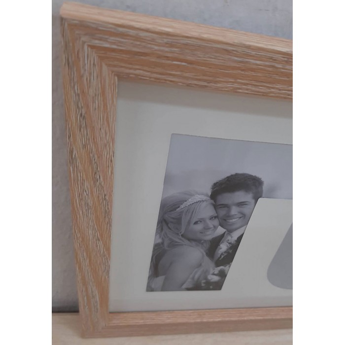 Πολυκορνίζα Ξύλινη ορθογώνια 4 Θέσεων Love 43x23x1.5εκ.