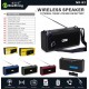 NewRixing NR-B2 Ασύρματο φορητό ηχείο Bluetooth με κεραία 5W Black