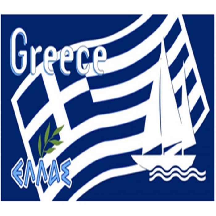 Πετσέτα Κουζίνας Υφασμάτινη σημαία Ελλάδα 40x40cm TOW40X40-13