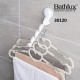 Bathlux BG258 Ράγα Μπάνιου 4 Θέσεων Επιτοίχια με Βεντούζα ​19.9x6.2cm Λευκή