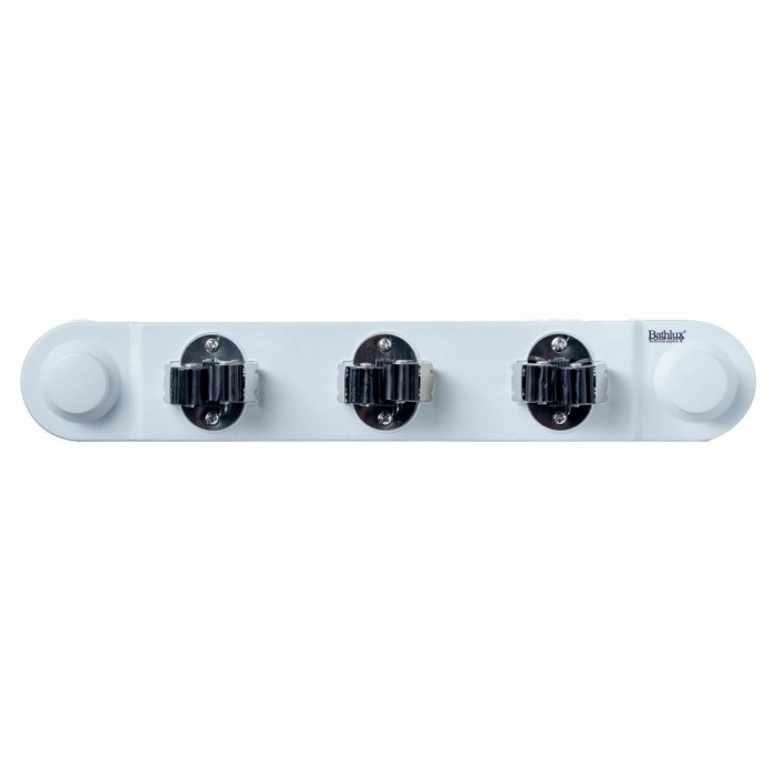 Βάση για σκούπες 3 θέσεων με βεντούζες (max. 4kg) BATHLUX - kk87877