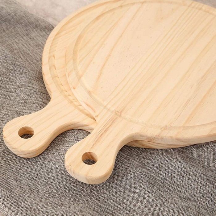 Δίσκος κοπής ξύλινος στρογγυλός Pizza Plate 36x26x1.5εκ.