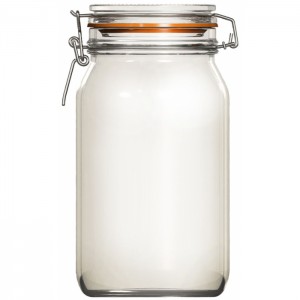 Δοχείο γυάλινο τροφίμων 1500ml με κλιπ ασφαλείας 10.5x13x21.5εκ. Econ