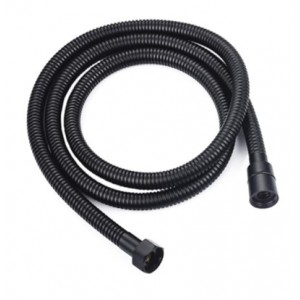 Σπιράλ Ντουζ Inox 150cm Μαύρο Superflex 1.50M