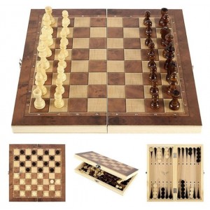 Ξύλινο Τάβλι - Σκάκι - Ντάμα Ταξιδίου 48x48cm Galifas 207918020