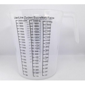 Δοσομετρητής κανάτα 2000ml πλαστικός 15x20.5x18εκ.