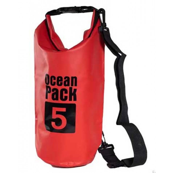 Τσάντα αδιάβροχη 5 λίτρα κόκκινη Ocean Pack