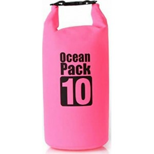 Τσάντα αδιάβροχη 10 λίτρα ροζ Ocean Pack