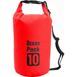 Τσάντα αδιάβροχη 10 λίτρα κόκκινη Ocean Pack 