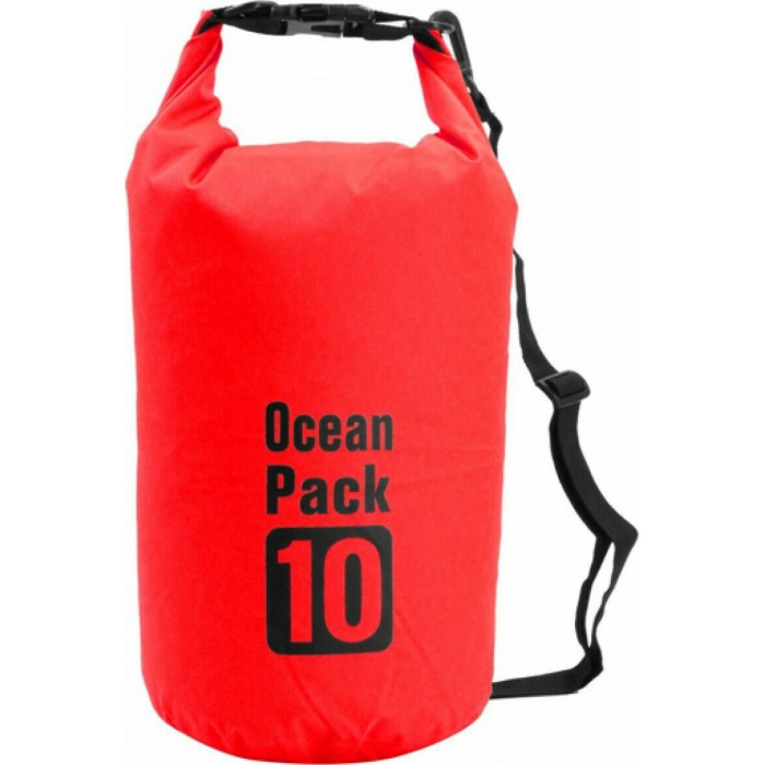 Τσάντα αδιάβροχη 10 λίτρα κόκκινη Ocean Pack