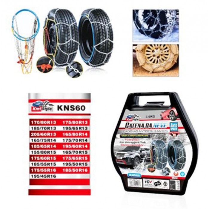 KMT Style 2002562 KNS 60 Αντιολισθητικές Αλυσίδες με Πάχος 9mm για Επιβατικό Αυτοκίνητο 2τμχ