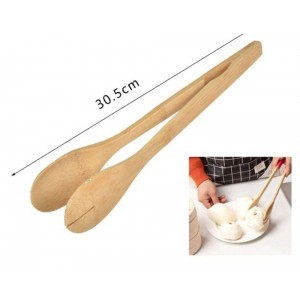 Λαβίδα Κουζίνας Ξύλινη Bamboo 30.5cm Cookman