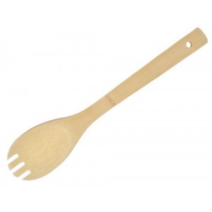 Κουτάλα με Δόντια Κουζίνας Ξύλινη Bamboo 6x30cm Cookman