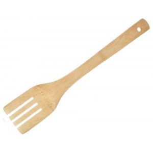 Σπάτουλα Με Δόντια Κουζίνας Ξύλινη Bamboo 6x30cm Cookman