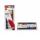 Tpster Glass Colours Σετ Χρωστικές Χειροτεχνίας Πολύχρωμες για Γυαλί 12τμχ