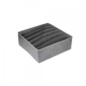 Θήκη Αποθήκευσης και Οργανωσης 32x32x12cm Σε Γκρι Χρώμα Πολυστέρας 29462