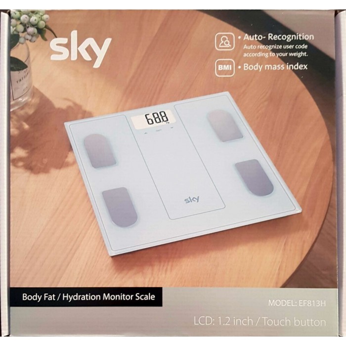 Sky Ψηφιακή Ζυγαριά σε Ασημί χρώμα EF813H