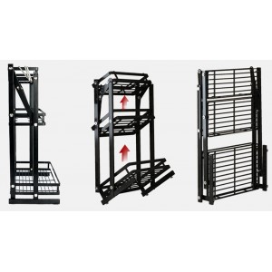 Ράφι Κουζίνας 3 θέσεων Μεταλλικό L430xW225x625mm ForHome 040002