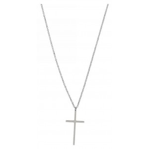 Σταυρός Με Αλυσίδα από Ατσάλι Kostibas Fashion 1313-601A