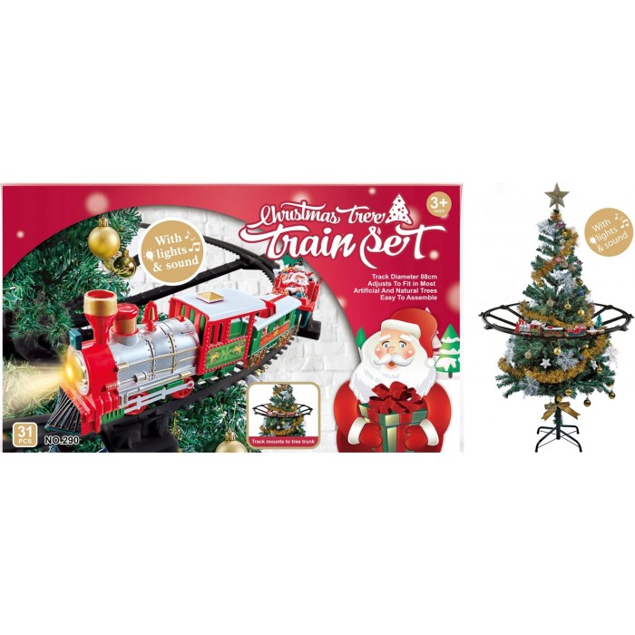 Χριστουγεννιάτικο Διακοσμητικό Τρενάκι για το Δέντρο 31τμχ S34938370