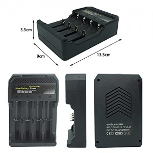 USB Φορτιστής 4 Μπαταριών Li-ion ForHome 001011