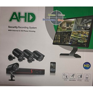 Ολοκληρωμένο Σύστημα Καταγραφής 4 Channel Home CCTV Security System with Internet & 5G Viewing AHD ForHome 120019