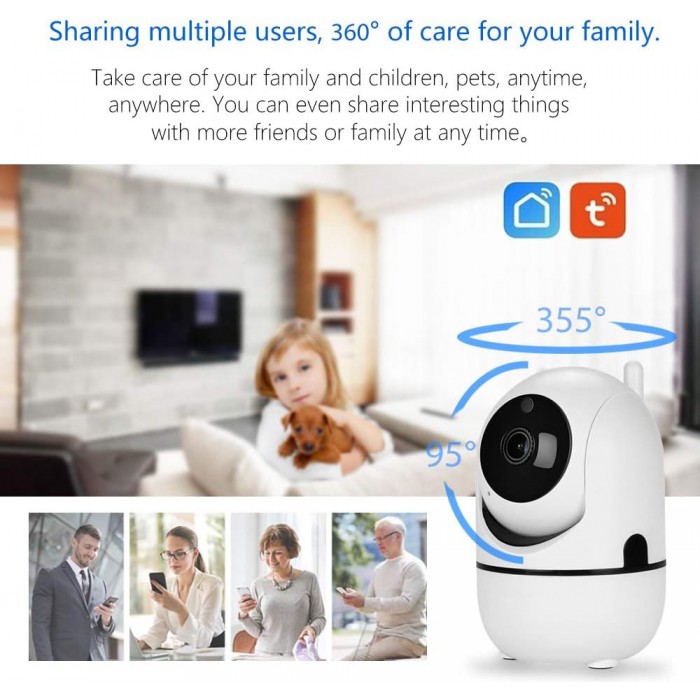 Ενδοεπικοινωνία Μωρού με Κάμερα 1080P IP WiFi Camera Security Surveillance CCTV Baby Moniter ForHome 120051