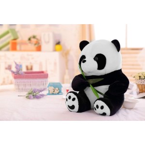 Διακοσμητικό Panda Βελούδινο Πολύχρωμο 40cm ForHome 501663