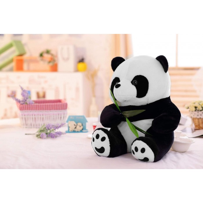 Διακοσμητικό Panda Βελούδινο Πολύχρωμο 50cm ForHome 501664