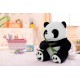 Διακοσμητικό Panda Βελούδινο Πολύχρωμο 50cm ForHome 501664