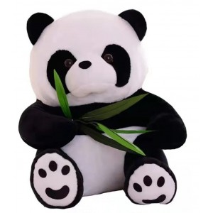 Διακοσμητικό Panda Βελούδινο Πολύχρωμο 25cm ForHome 501661