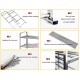 Μεταλλική Παπουτσοθήκη με 5 Ράφια 61.5x23x80cm ForHome 024005