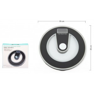 ForHome 927851 Ψηφιακή Ζυγαριά Μπάνιου Γυάλινη 35cm Μαύρη