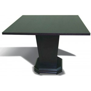 Τραπέζι Ξύλινο Τετράγωνο Wenge Μασίφ απο Καουτσουκόδενδρο 90x90x70cm Country House