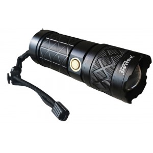 Διπλός Φακός Tactical LED Αλουμινίου Λευκού/Κόκκινου Φωτισμού X-Balog BL-G87-TG50 Μαύρο