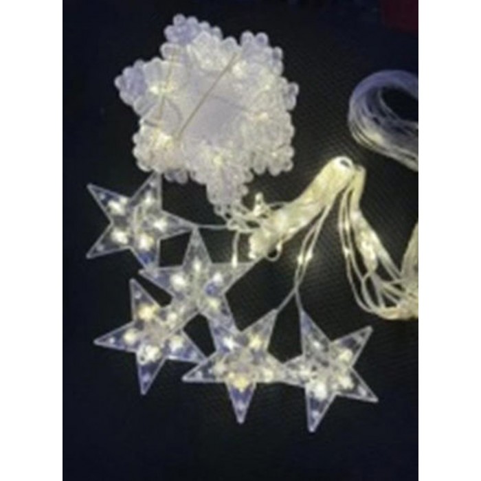 Λαμπάκια LED 3.6μ x 80εκ Θερμό Λευκό τύπου Κουρτίνα Factory BX-028