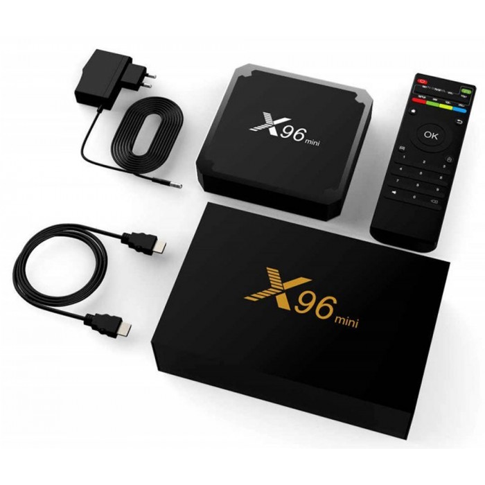 TV Box X96 Mini 4K UHD με WiFi USB 2.0 2GB RAM και 16GB Αποθηκευτικό Χώρο με Λειτουργικό Android 7.1