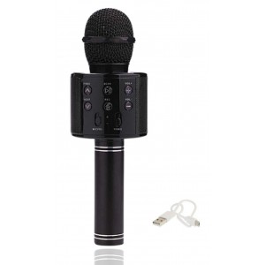 WSTER WS-858 Ασύρματο Μικρόφωνο Karaoke σε Μαύρο Χρώμα 