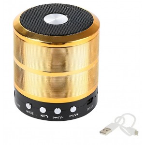 Ηχείο Bluetooth 5W με Ραδιόφωνο και Διάρκεια Μπαταρίας έως 3 ώρες Χρυσό